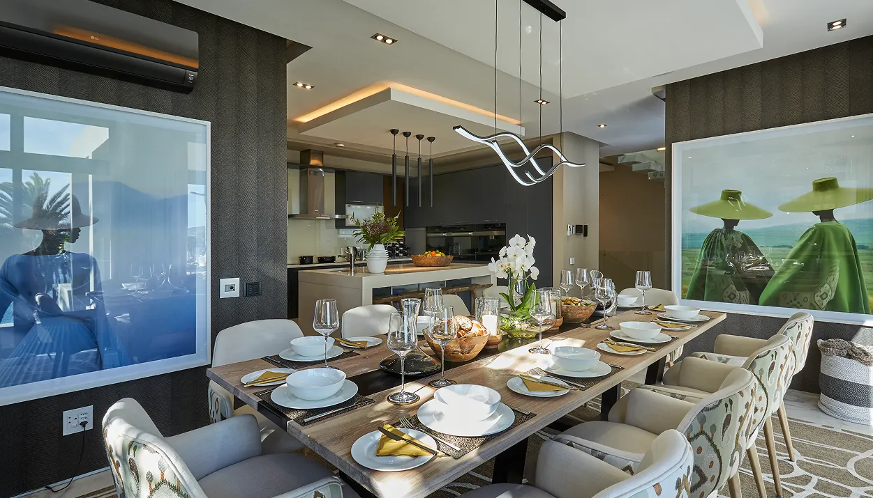 Private pool and outdoor terrace at Bakoven Palms Cape Town villa